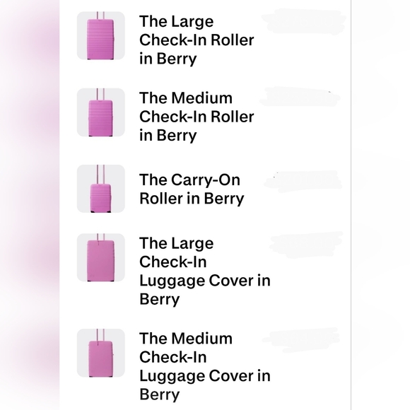 BEIS Handbags - BEIS Berry Travel Bags Collection. Never Used. Tag On Lg Luggage Missing